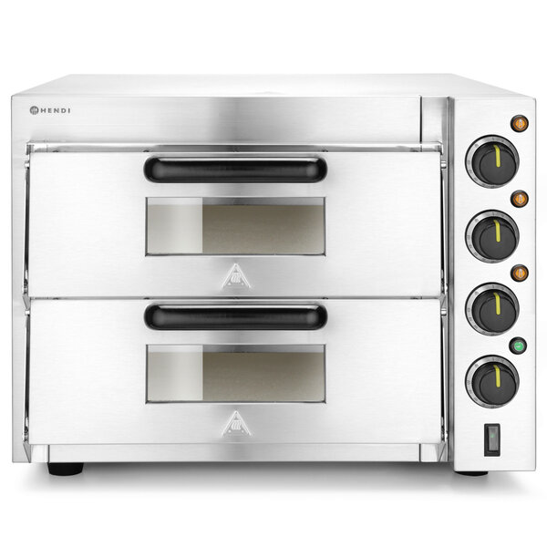 Pizzaoven | COMPACT | Elektrisch | 1+1x Ø39cm | 50°C/350°C | 3kW (230V) | 580x560x435(h)mm