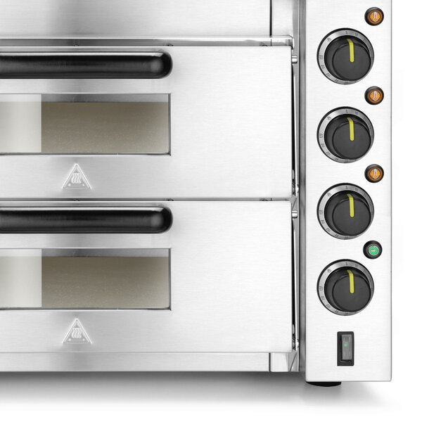 Pizzaoven | COMPACT | Elektrisch | 1+1x Ø39cm | 50°C/350°C | 3kW (230V) | 580x560x435(h)mm