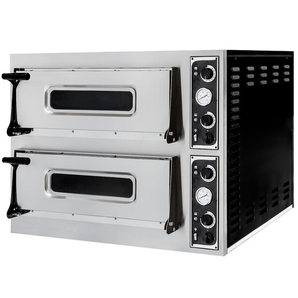 Pizzaoven | BASIC | Elektrisch | 4+4x Ø32cm | 50°C/500°C | 9.4kW (400V) | 975x814x860(h)mm