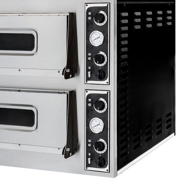 Pizzaoven | BASIC | Elektrisch | 4+4x Ø32cm | 50°C/500°C | 9.4kW (400V) | 975x814x860(h)mm