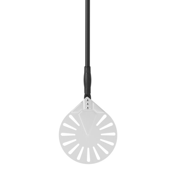 Pizzaschep | Oppervlak Ø230mm | Aluminium (Geperforeerd) | Lengte 1200mm