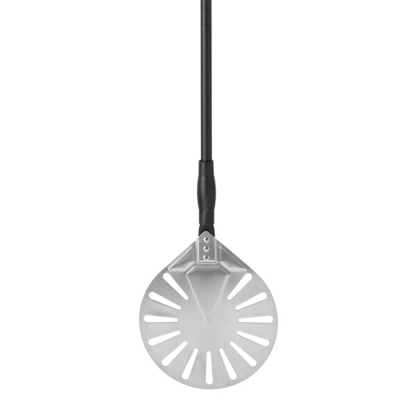 Pizzaschep | Oppervlak Ø230mm | RVS (Geperforeerd) | Lengte 1200mm