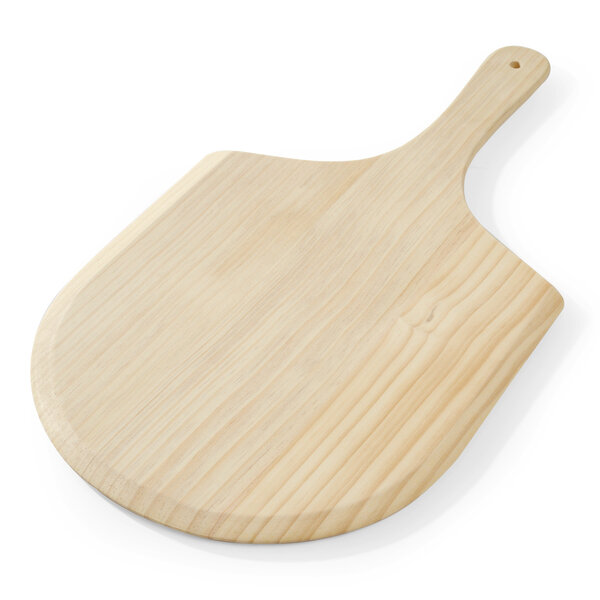 Pizzaschep | Oppervlak 305x305mm | Hout (Dicht) | 305x535x10(h)mm