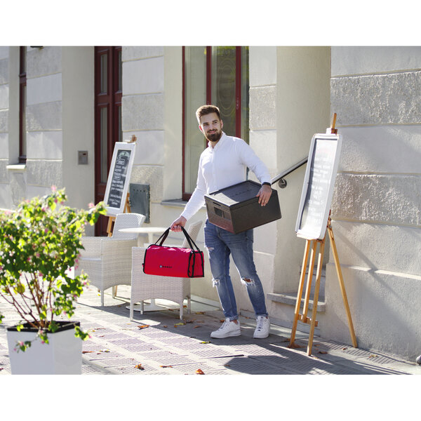 Pizzabezorgtas | Polyester (Geïsoleerd) | Max. 4 Dozen (35x35cm) | Uitneembare Binnenvoering | 370x370x210(h)mm