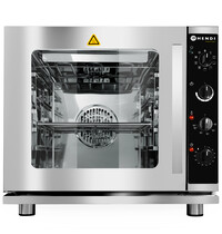 HENDI Multifunctionele Heteluchtoven | 4 Niveaus (2/3 GN) | Elektrisch | 50°C/270°C | 3kW (230V) | Bevochtiging (Automatisch) | Grillfunctie | 620x555x585(h)mm 