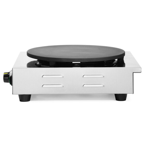 Crêpes Bakplaat | Elektrisch | Oppervlak Ø400 (Gietijzer) | 50°C/300°C | 3kW (230V) | 470x520x160(h)mm