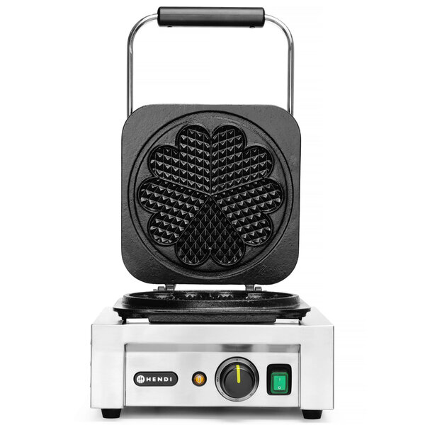 Wafelijzer | Enkel | Hartvormige Wafels | 50°C/300°C | 2.2kW (230V) | 320x437x251(h)mm