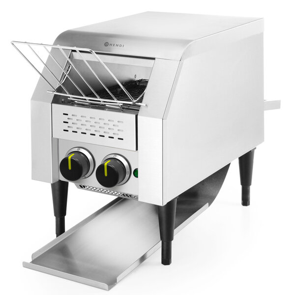 Doorlooptoaster | RVS | Enkel | Max. 135/u. | 1.34kW (230V) | 288x418x387(h)mm
