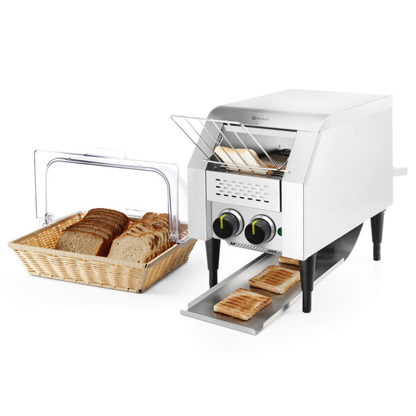 Doorlooptoaster | RVS | Enkel | Max. 135/u. | 1.34kW (230V) | 288x418x387(h)mm