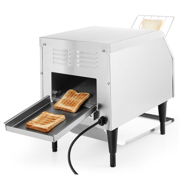 Doorlooptoaster | RVS | Enkel | Max. 135/u. | 1.34kW (230V) | 288x418x387(h)mm
