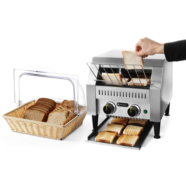 Doorlooptoaster | RVS | Dubbel | Max. 265/u. | 2.24kW (230V) | 368x418x387(h)mm