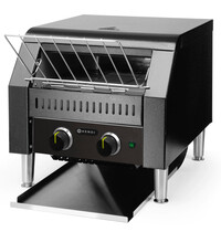 HENDI Doorlooptoaster | Zwart | Dubbel | Max. 265/u. | 2.24kW (230V) | 368x418x387(h)mm 