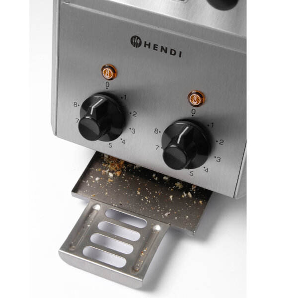Tosti-Apparaat | RVS | 2 Sleuven (Onafhankelijk Instelbaar) | Incl. Tostiklemmen | 1.2kW (230V) | 200x300x223(h)mm