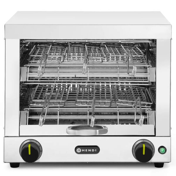Salamander Toaster | 2 Niveaus | Elektrisch (Quartz Infrarood) | 3kW (230V) | Incl. 6 Tostiklemmen | 438x290x402(h)mm