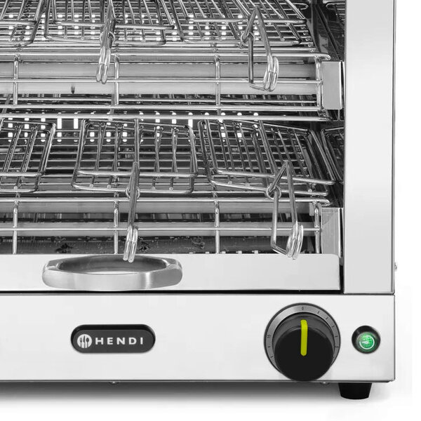 Salamander Toaster | 2 Niveaus | Elektrisch (Quartz Infrarood) | 3kW (230V) | Incl. 6 Tostiklemmen | 438x290x402(h)mm