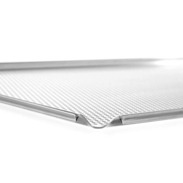 Bakplaat | Aluminium | 2/3 GN | Geperforeerd | 4-Zijdige Rand | 354x325x10(h)mm