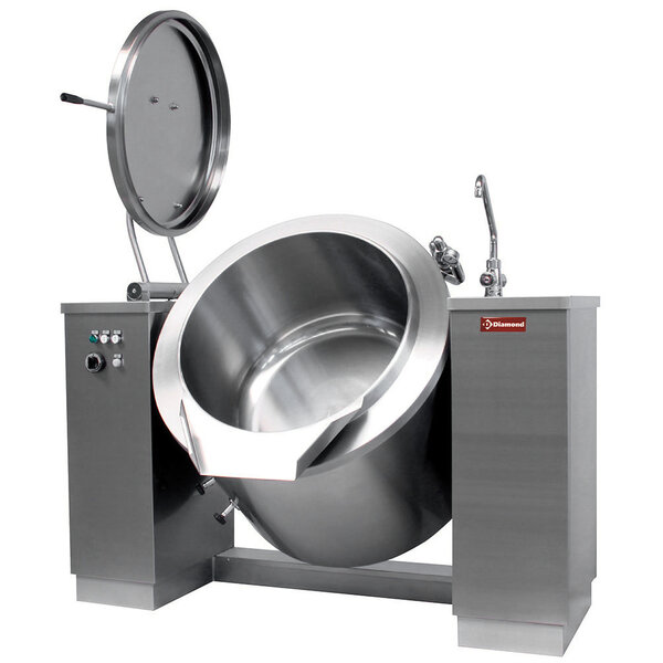 Kookketel | Kantelbaar | Elektrisch | Met Indirecte Verwarming | 500L | 48.5kW | 2050x1300x1200(h)mm