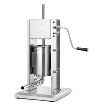 HENDI Worstenvuller | ProfiLine | Handmatig | 3L | Incl. 4 Trechters (Ø16/22/32/38mm) | 304x304x525(h)mm 