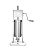 HENDI Worstenvuller | ProfiLine | Handmatig | 5L | Incl. 4 Trechters (Ø16/22/32/38mm) | 304x304x640(h)mm 