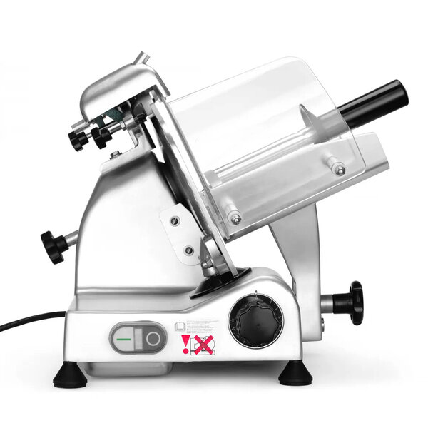 Vleessnijmachine | ProfiLine | Mes Ø195mm | Capaciteit Ø120mm | Snijdikte 0-12mm (Traploos) | 0.2kW (230V) | 400x400x330(h)mm