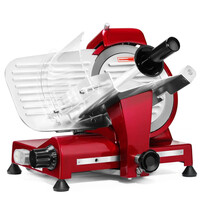 HENDI Vleessnijmachine | ProfiLine | Mes Ø220mm | Capaciteit Ø150mm | Snijdikte 0-15mm (Traploos) | 0.28kW (230V) | 440x420x350(h)mm 