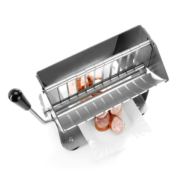Worstsnijder | RVS | Handmatig | 11 Plakken | 275x170x235(h)mm
