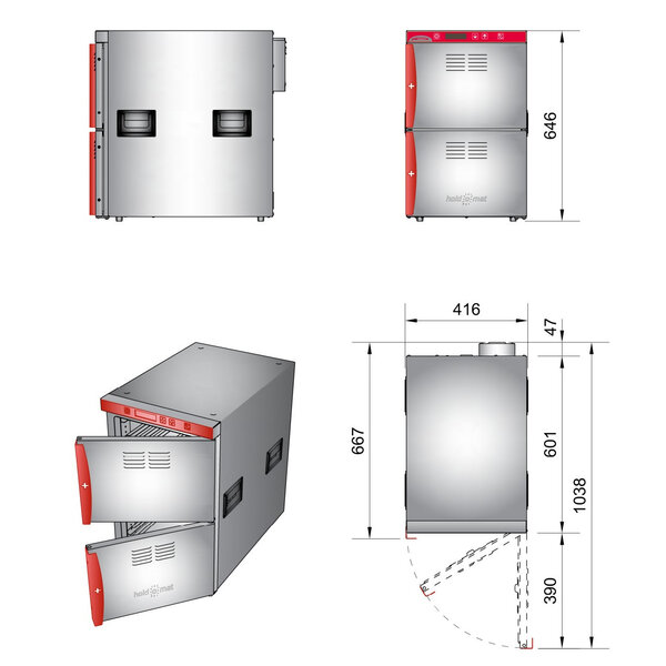 Warmhoudkast | HOLD-O-MAT | 7x 1/1 GN | 1.8kW (230V) | 416x667x646(h)mm