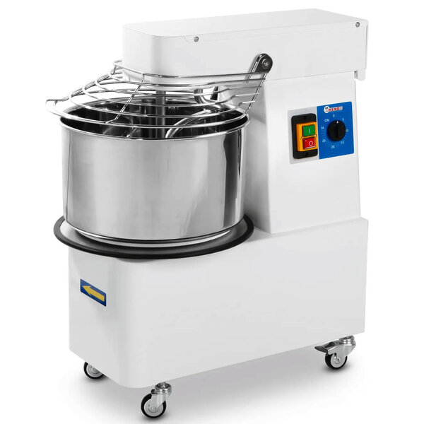 Deegmenger | Cap. 17kg/22L | Regelbare Snelheid | Vaste Kop + Kom | 0.75kW (400V) | 385x670x725(h)mm