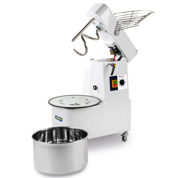 Deegmenger | Cap. 17kg/22L | Vaste Snelheid | Kantelbare Kop | Afneembare Kom | 0.75kW (400V) | 390x670x735(h)mm