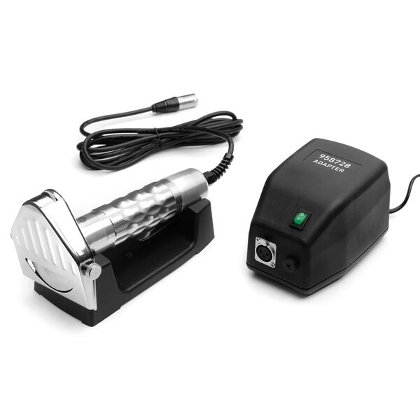 Döner-/Kebabmes | Mes (Ø80mm) | 8.000TPM | Incl. Standaard + Slijpsteen | 232x120x115(h)mm