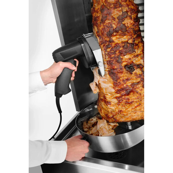Döner-/Kebabmes | RVS Mes (Ø100mm) | 2.600TPM | Incl. Slijpsteen | 202x152x182(h)mm