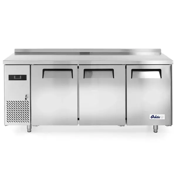 Koelwerkbank | KitchenLine | 390L | 3 Deuren | -2°C/+8°C | Geforceerd | 0.27kW | Achteropstand | 1800x600x850/890(h)mm