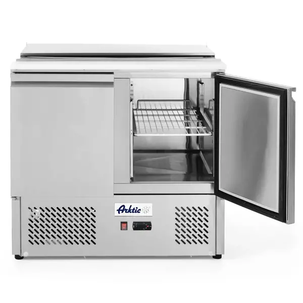 Saladette | KitchenLine | 300L | 2 Deuren (1/1 GN) | Boven 2x 1/1 GN + 3x 1/6 GN | -2°C/+8°C | Geforceerd | Schuif-/Klapdeksel + Snijblad | 900x700x888(h)mm