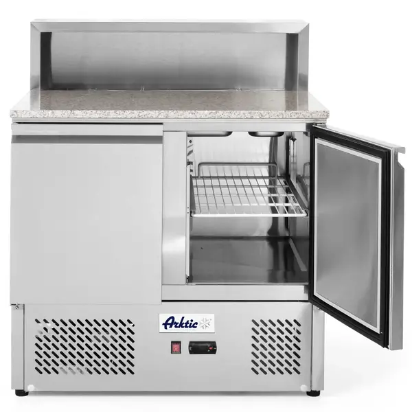 Pizzawerkbank | KitchenLine | 300L | 2 Deuren (1/1 GN) | Boven 5x 1/6 GN | -2°C/+8°C | Geforceerd | 900x700x880/1100(h)mm