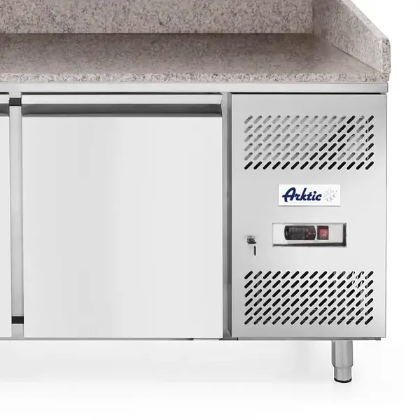 Pizzawerkbank | Energiezuinig | 280L | 2 Deuren + 7 Deegladen (EN600x400) | -2°C/+8°C | Geforceerd | 0.25kW | 2010x800x850/1000(h)mm