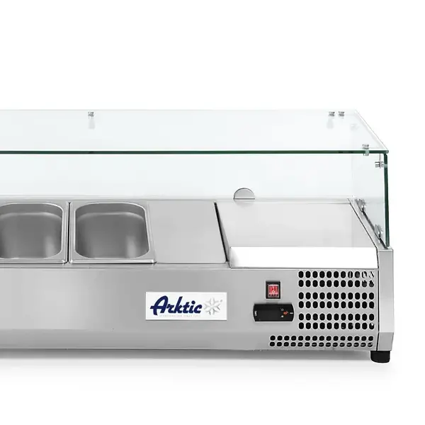 Opzetkoelvitrine | 4x 1/3 GN | -2°C/+8°C | 1205x395x430(h)mm