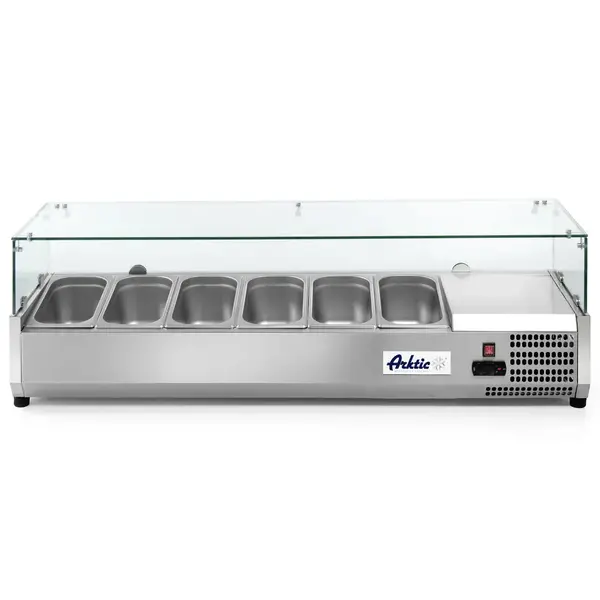 Opzetkoelvitrine | 6x 1/3 GN | -2°C/+8°C | 1405x395x430(h)mm