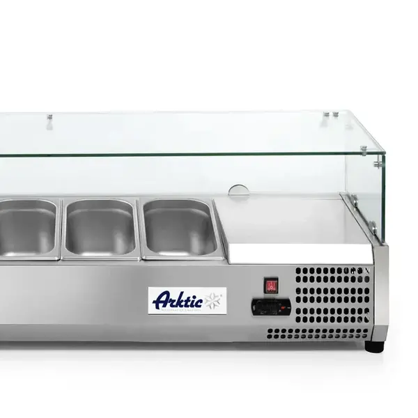 Opzetkoelvitrine | 6x 1/3 GN | -2°C/+8°C | 1405x395x430(h)mm