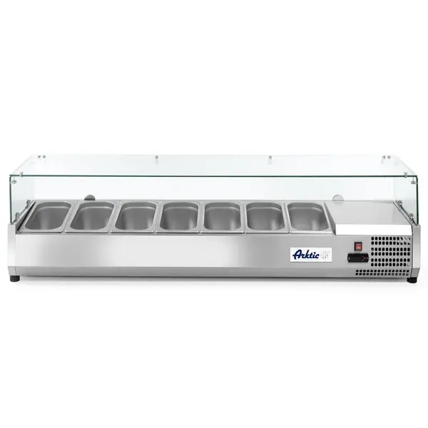 Opzetkoelvitrine | 7x 1/3 GN | -2°C/+8°C | 1605x395x430(h)mm