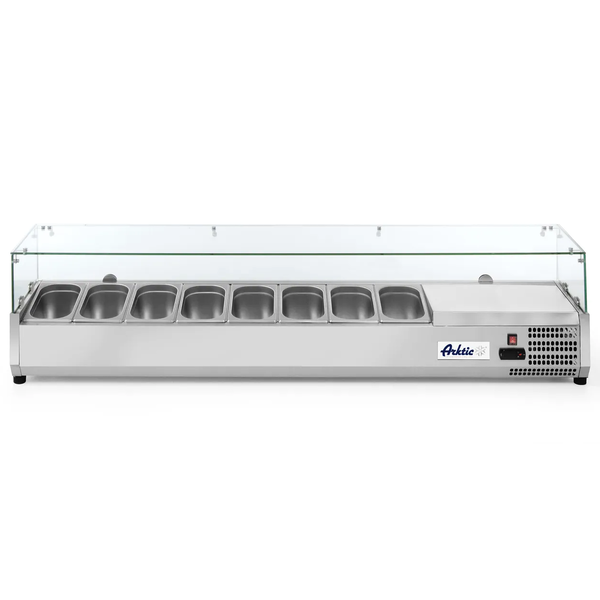 Opzetkoelvitrine | 8x 1/4 GN | -2°C/+8°C | 1805x335x430(h)mm