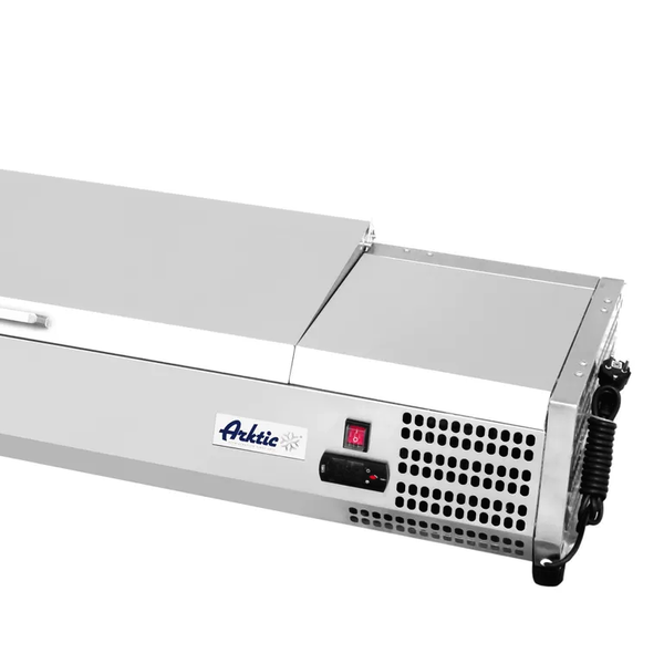 Opzetkoelvitrine | 7x 1/3 GN | -2°C/+8°C | 1605x395x290(h)mm