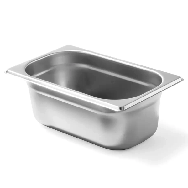 GN-Bak | BudgetLine | RVS | 1/4 GN | Hoogte 100mm | 265x162x100(h)mm