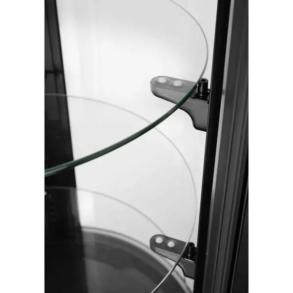 Gebaksvitrine | 100L | RVS/Zwart | 0°C/+6°C | Geforceerd | 4 Niveaus | Ø480x1030(h)mm