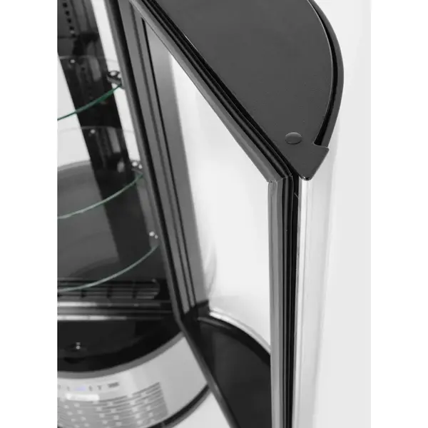 Gebaksvitrine | 100L | RVS/Zwart | 0°C/+6°C | Geforceerd | 4 Niveaus | Ø480x1030(h)mm