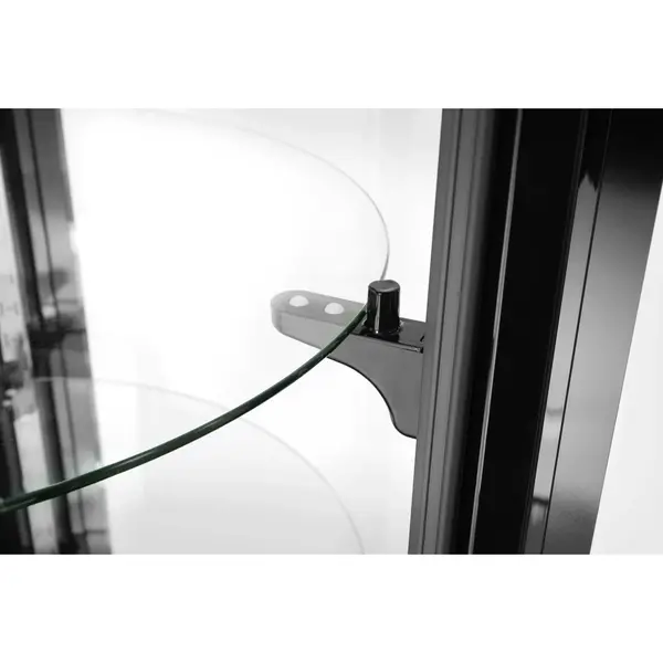 Gebaksvitrine | 360L | RVS/Zwart | 0°C/+6°C | Geforceerd | 5 Niveaus | Wielen (Geremd) | Ø680x1750(h)mm