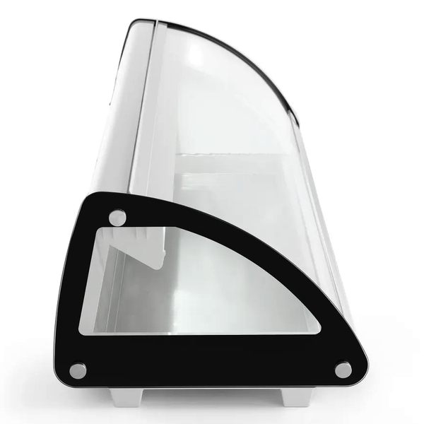 Sushivitrine | Wit/Zwart | 5x 1/3 GN | 0°C/+6°C | Statisch | Compressor Rechts | 1307x450x330(h)mm