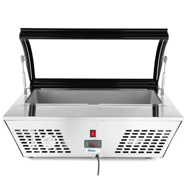 Opzetkoelvitrine | 4x 1/3 GN of 8x 1/6 GN | 0°C/+3°C | Geforceerd | 767x612x328(h)mm