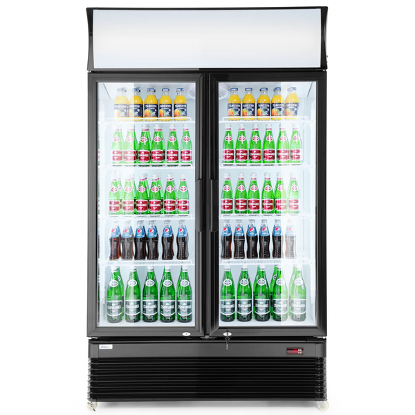 Koelkast | 618L | Zwart | +2°C/+10°C | Geforceerd | Draaideuren | Wielen (Geremd) | 1120x595x1965(h)mm