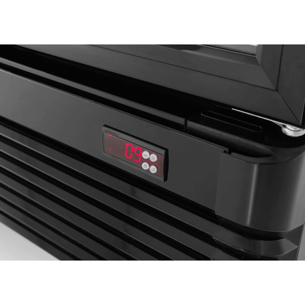 Koelkast | 313L | Zwart | +2°C/+10°C | Geforceerd | 0.3kW | Wielen (Geremd) | 620x669x1965(h)mm