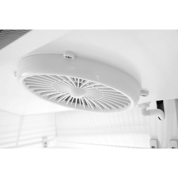 Koelkast | 313L | Zwart | +2°C/+10°C | Geforceerd | 0.3kW | Wielen (Geremd) | 620x669x1965(h)mm